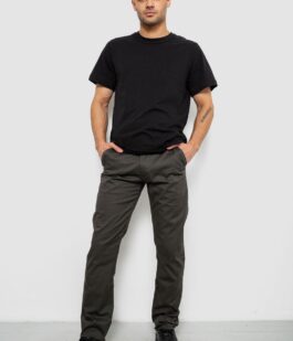 Брюки мужские классические, цвет хаки, 243RXK39-2