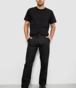 Брюки мужские классические, цвет черный, 243RY351-1