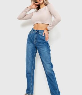 Джинсы женские MOM, цвет синий, 186R0027
