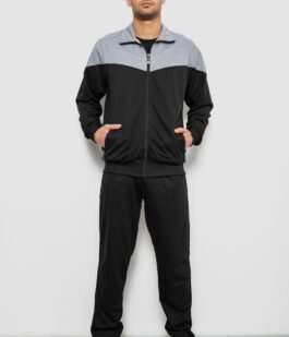 Спортивный костюм мужской двухнитка, цвет черный, 244RY-961