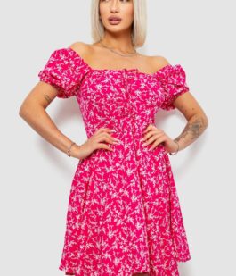 Платье женское с принтом софт, цвет розовый, 257R811