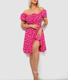 Платье женское с принтом софт, цвет розовый, 257R811