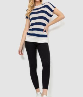 Кофта женская в полоску, цвет сине-белый, 244R0262