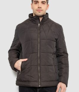 Куртка мужская демисезонная, цвет темно-коричневый, 244RD114