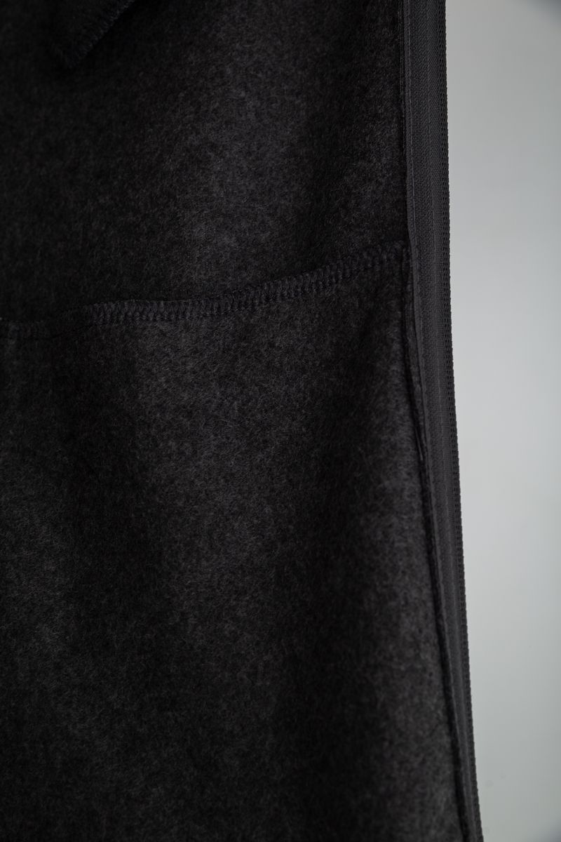 Кофта мужская на флисе с капюшоном, цвет темно-серый, 244R2536 — изображение 6