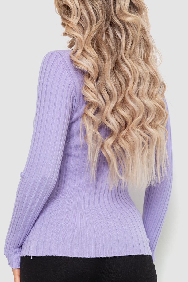 Гольф женский однотонный, цвет сиреневый, 204R043 — изображение 4