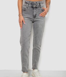 Женские джинсы Baggy paperbag, цвет серый, 244R00109