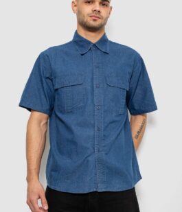 Рубашка мужская джинсовая, цвет джинс, 129RT-16