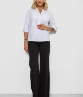 Блуза однотонная, цвет белый, 230R96-13