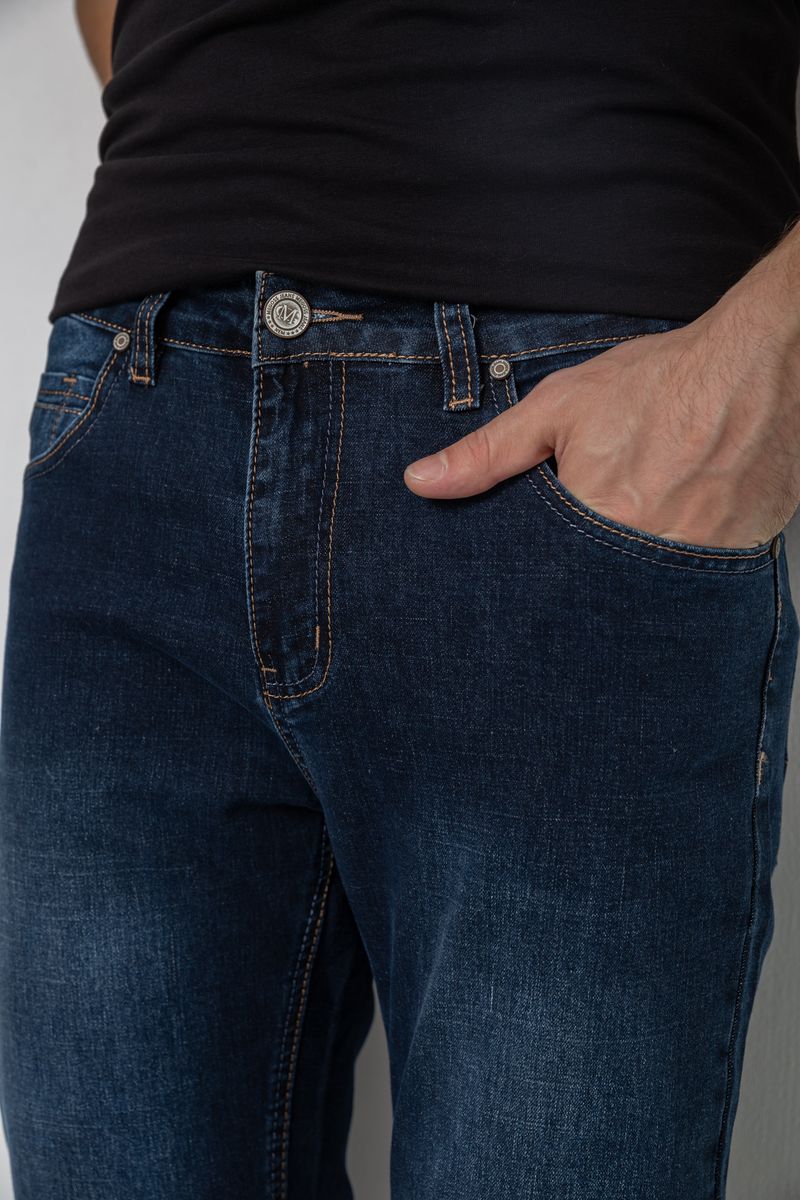 Джинсы мужские, цвет темно-синий, 244R2280 — изображение 5