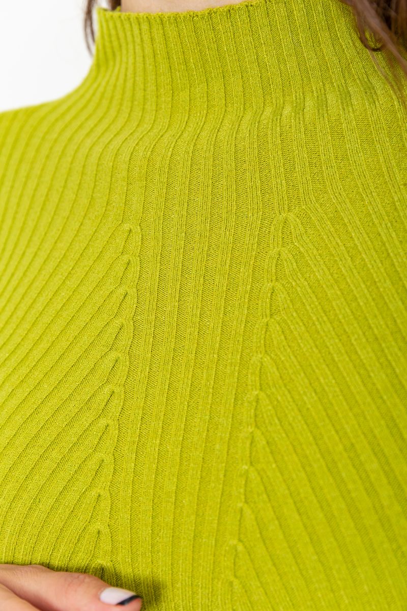 Гольф женский однотонный, цвет оливковый, 204R016 — изображение 5