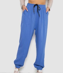 Штаны женские катоновые, цвет электрик, 244RLE-075