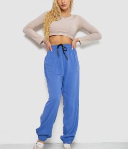 Штаны женские катоновые, цвет электрик, 244RLE-075