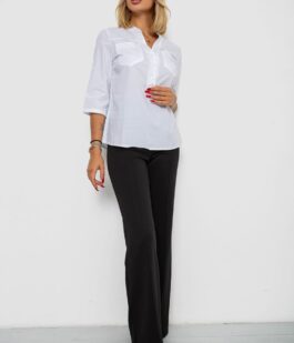 Блуза однотонная, цвет молочный, 230R96-15