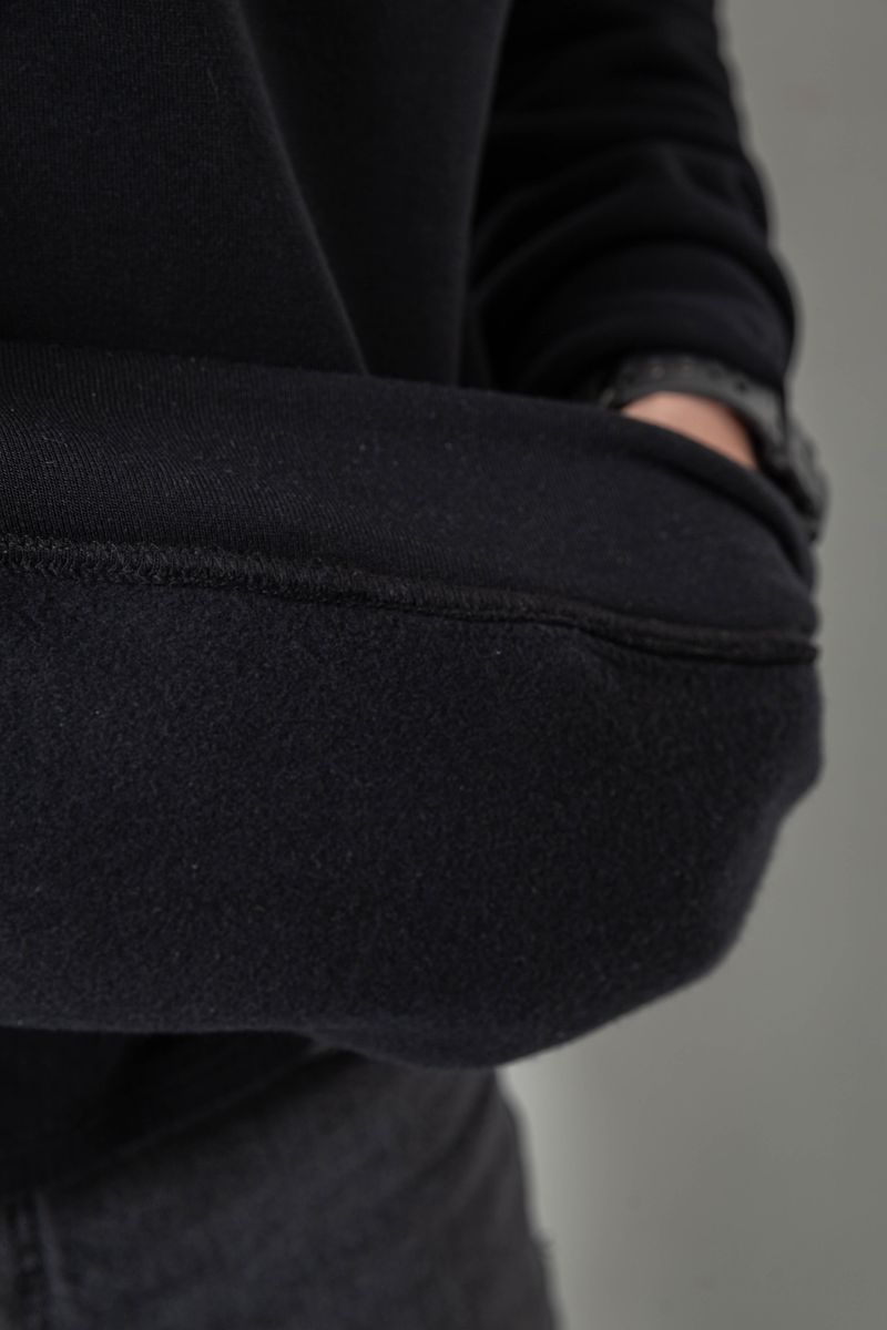 Худи мужской на флисе однотонный, цвет чернильный, 241R2650 — изображение 5