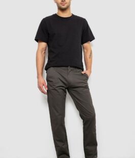 Брюки мужские классические, цвет хаки, 243RXK39-7