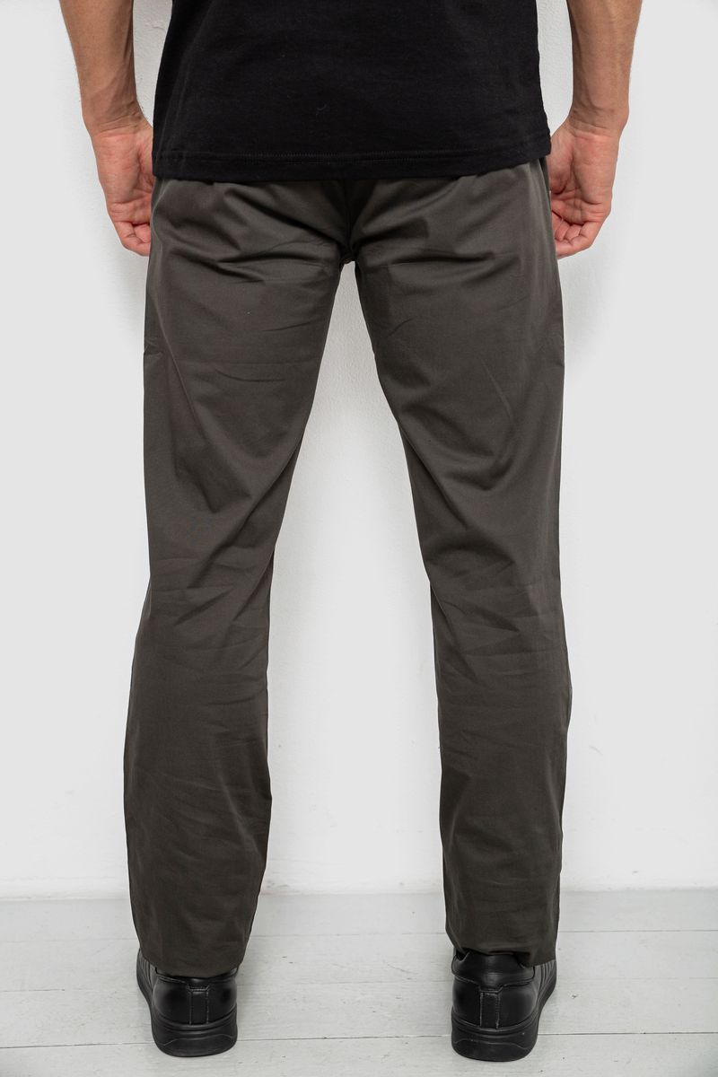 Брюки мужские классические, цвет хаки, 243RXK39-7 — изображение 4