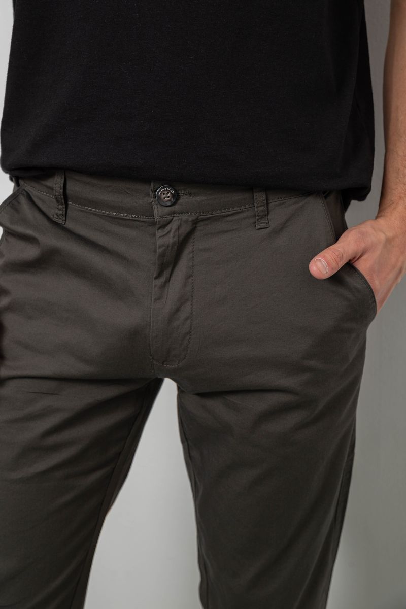 Брюки мужские классические, цвет хаки, 243RXK39-7 — изображение 5