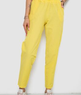 Брюки женские, цвет желтый, 238R316