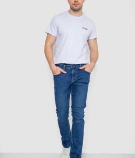 Джинсы мужские однотонные, цвет синий, 247R1085