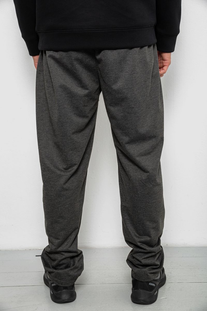 Спортивные штаны мужские однотонные, цвет серый, 244R41272 — изображение 4