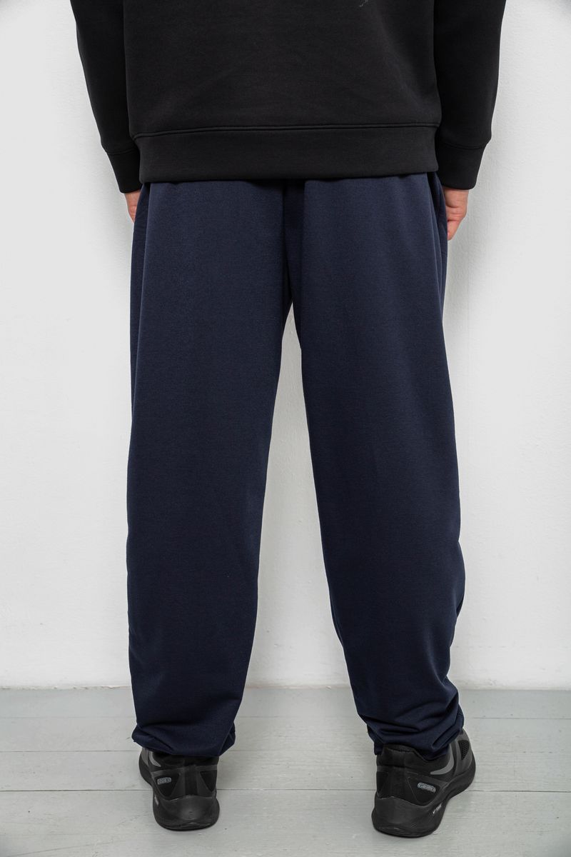 Спортивные штаны мужские однотонные, цвет синий, 244R41272 — изображение 4