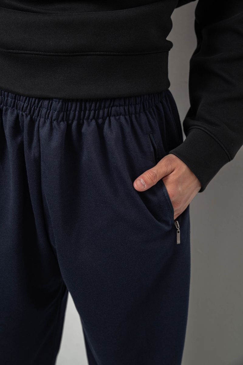 Спортивные штаны мужские однотонные, цвет синий, 244R41272 — изображение 5