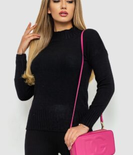 Кофта женская однотонная, цвет черный, 244R2028