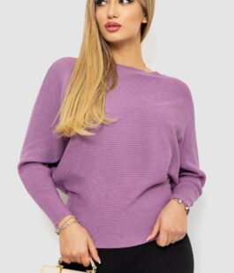 Кофта женская однотонная, цвет сиреневый, 244R2034