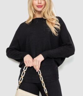 Кофта женская однотонная, цвет черный, 244R2034