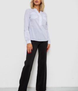 Блуза однотонная, цвет белый, 230RP-96