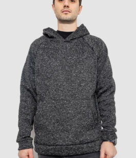 Худи мужской на флисе, цвет серый, 257R15