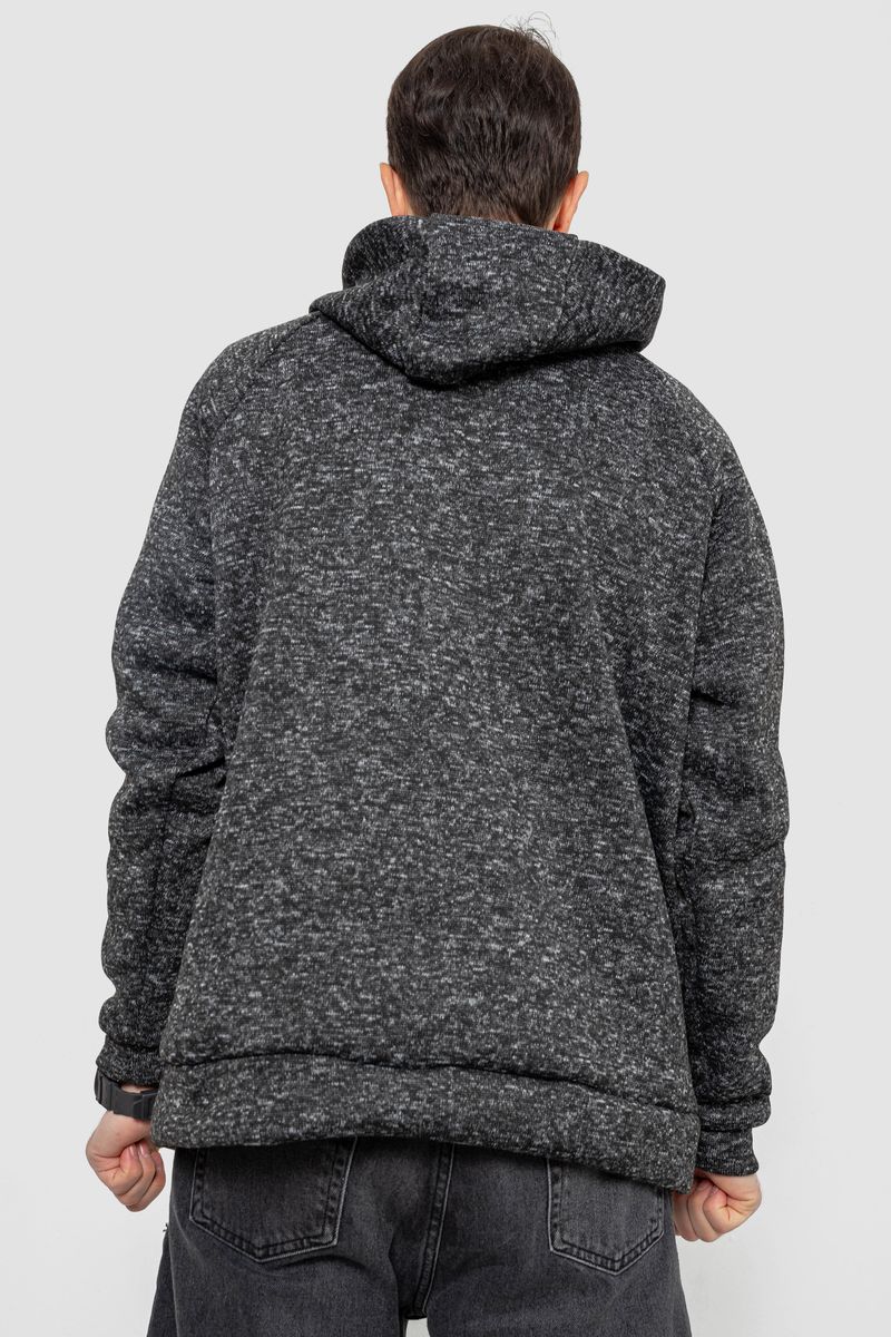 Худи мужской на флисе, цвет серый, 257R15 — изображение 4