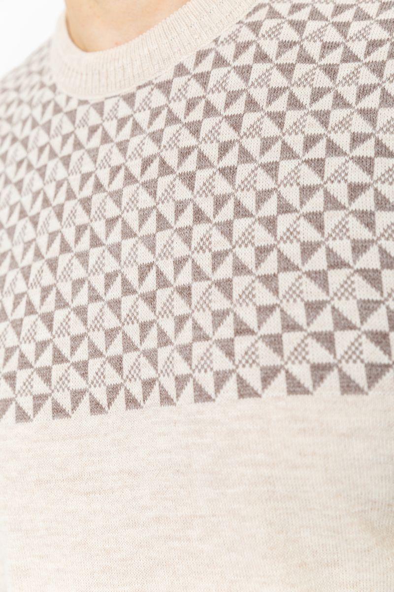 Свитер мужской, цвет светло-бежевый, 161R898 — изображение 5