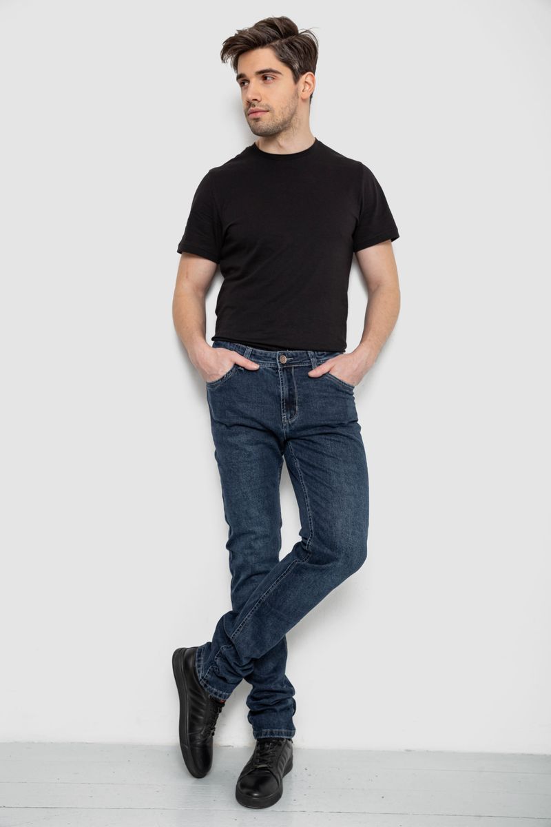 Джинсы мужские демисезонные, цвет темно-синий, 243R8689-5 — изображение 4