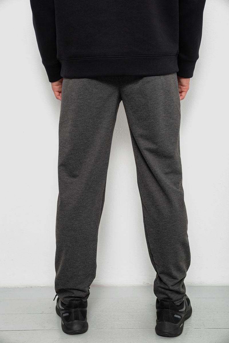 Спортивные штаны мужские однотонные, цвет серый, 244R41740 — изображение 4