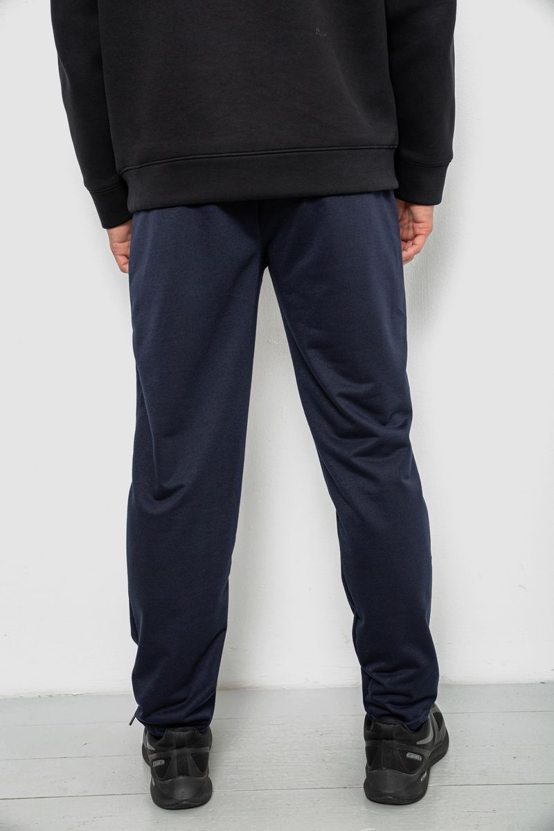 Спортивные штаны мужские однотонные, цвет синий, 244R41740 — изображение 4