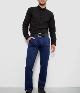 Брюки мужские классические, цвет синий, 243RXK39-4