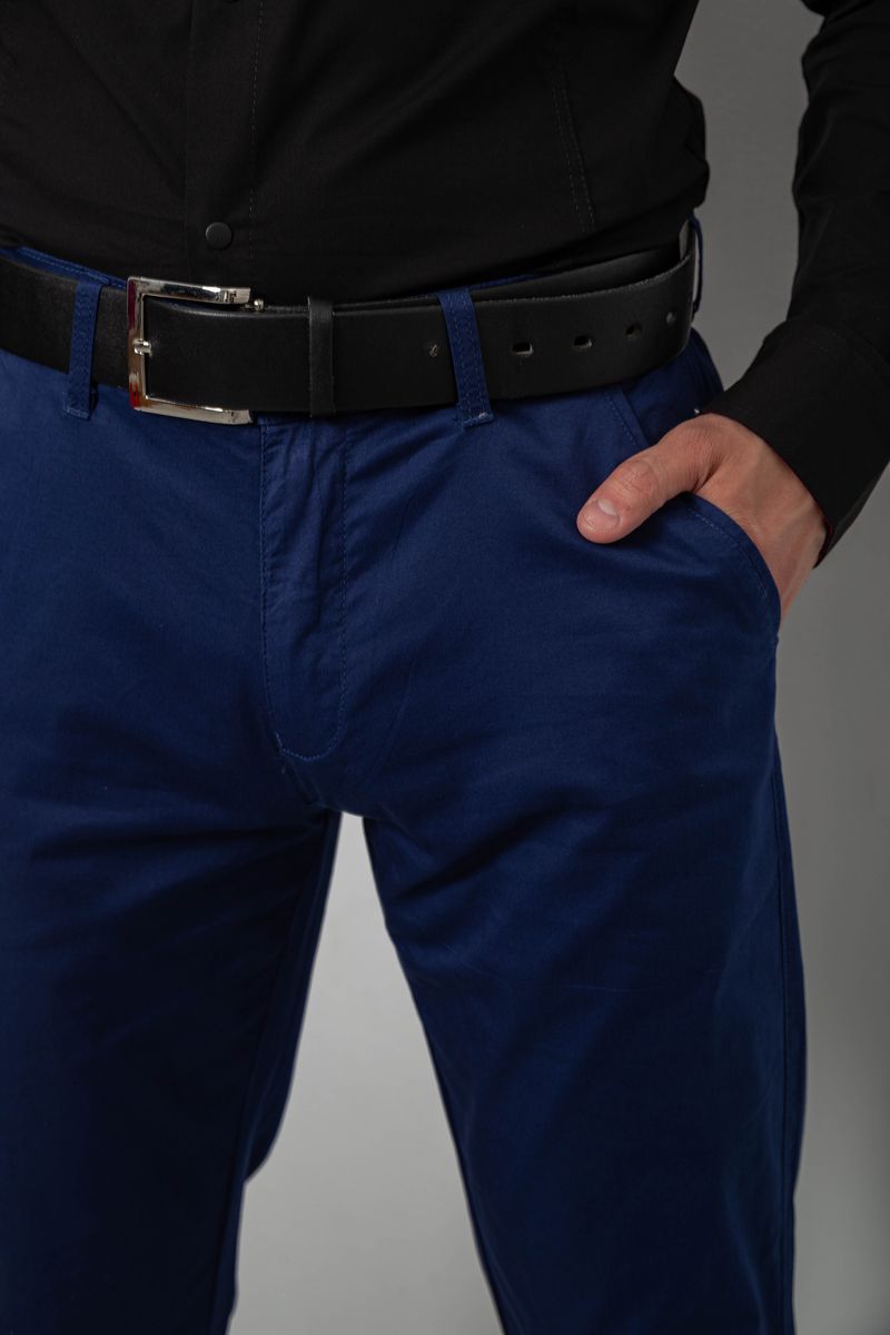Брюки мужские классические, цвет синий, 243RXK39-4 — изображение 5