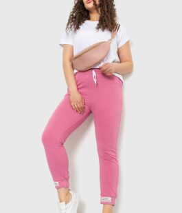 Спорт штаны женские демисезонные, цвет розовый, 226R027