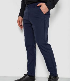 Брюки мужские классические однотонные, цвет синий, 157RU06-006