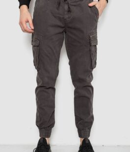 Штаны мужские однотонные, цвет серый, 244R1641