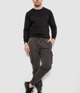 Штаны мужские однотонные, цвет серый, 244R1641