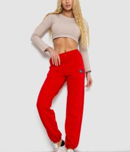 Спортивные штаны женские, цвет красный, 247R4670