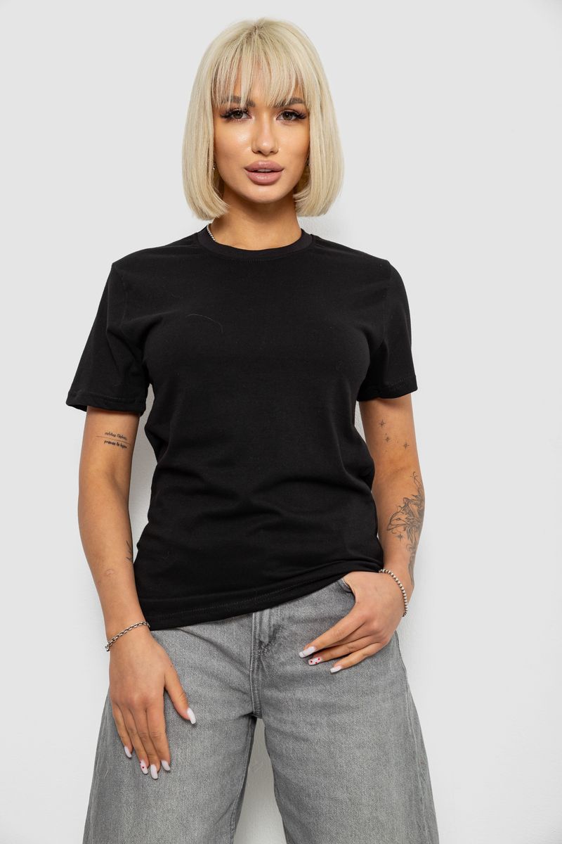 Футболка женская однотонная