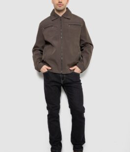 Куртка мужская демисезонная однотонная, цвет хаки, 244R033B