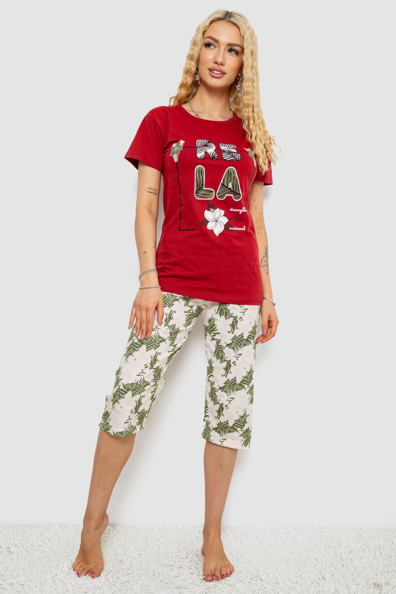 Пижама женская с принтом