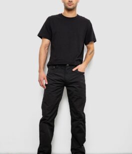 Брюки мужские, цвет черный, 243RFA611-515