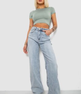 Джинсы женские Trubo, цвет голубой, 244R00600-1