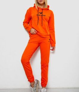 Спортивный костюм женский двухнитка, цвет оранжевый, 214R1419-007
